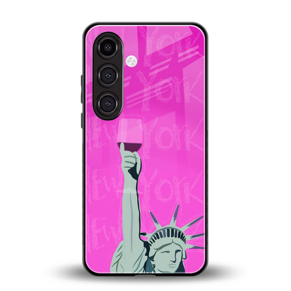 Freedom Toast back phone cover | glass case for samsung galaxy s24 fe