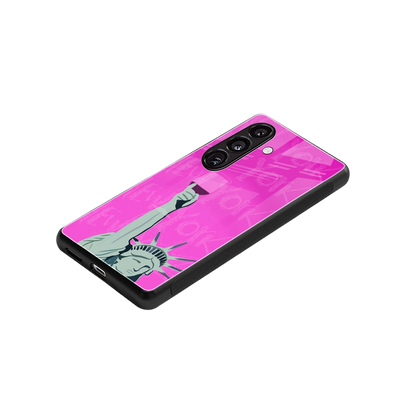 Freedom Toast stylish phone case for samsung galaxy s24 | glossy glass and slim fit