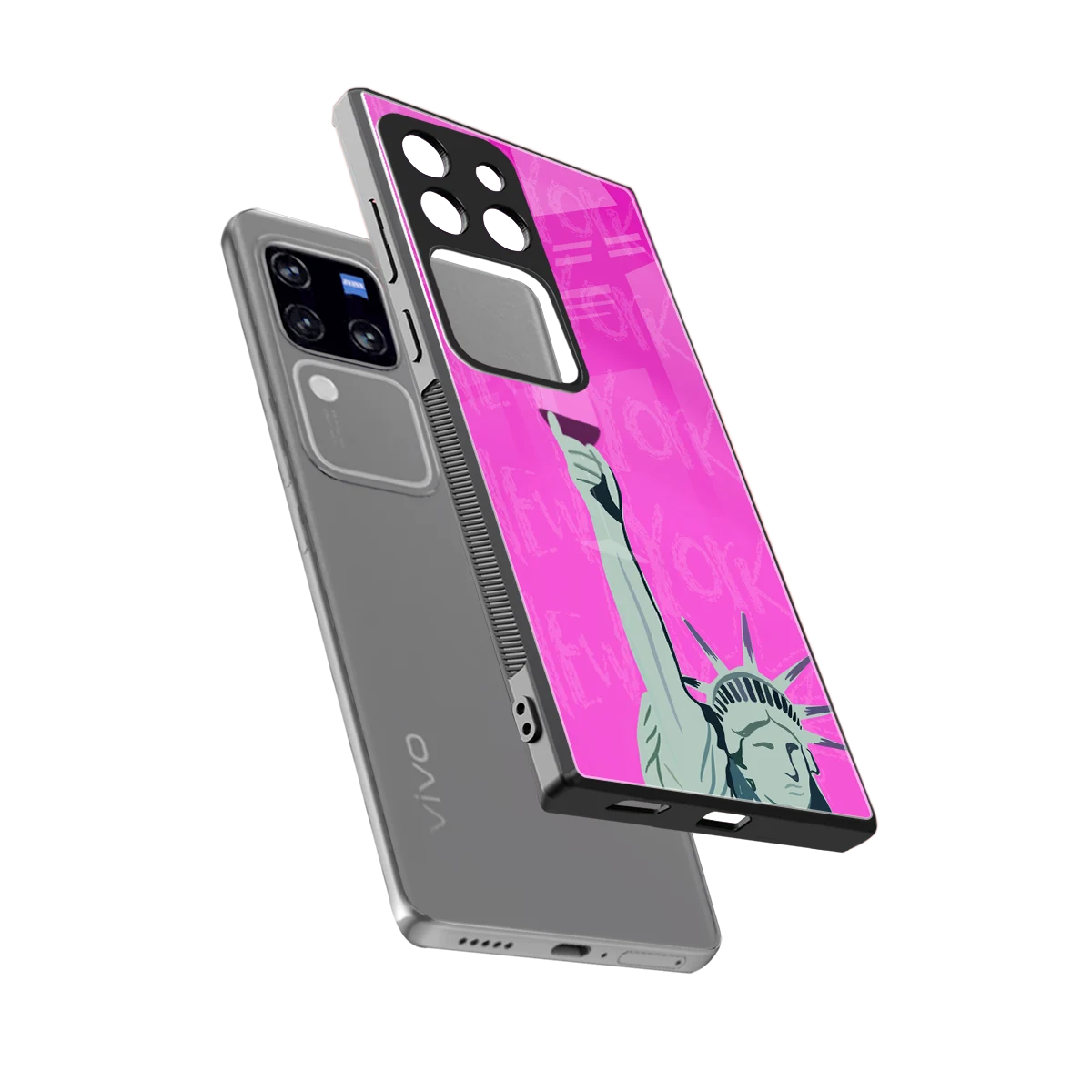 Freedom Toast sleekvivo v30 pro cover with tempered glass back and TPU edges