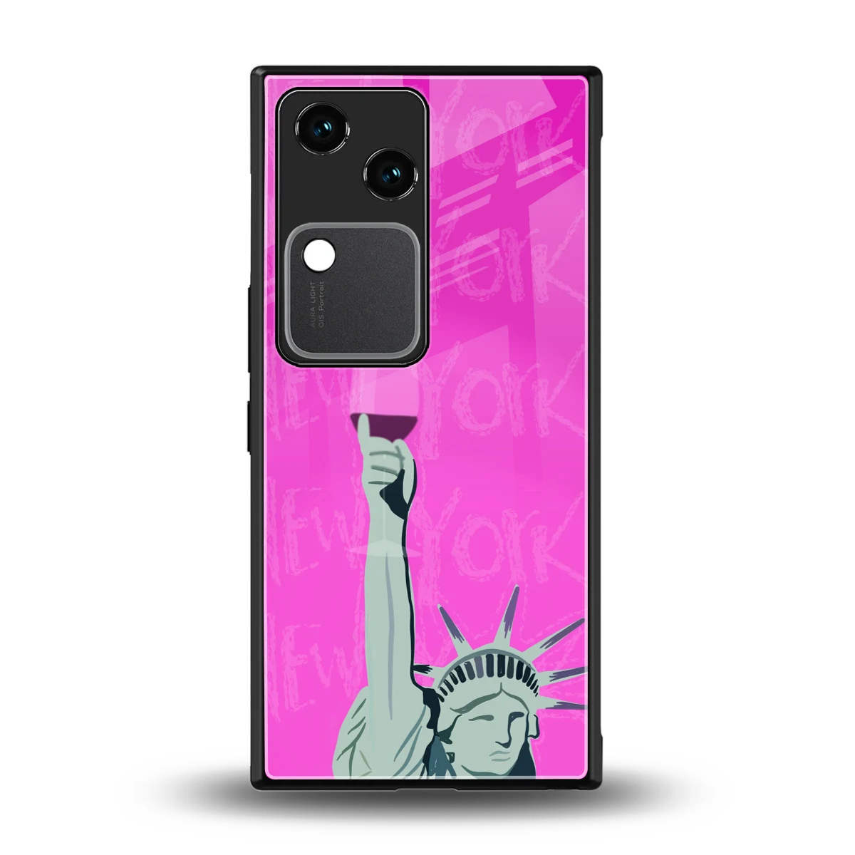 Freedom Toast back phone cover | glass case for vivo v30