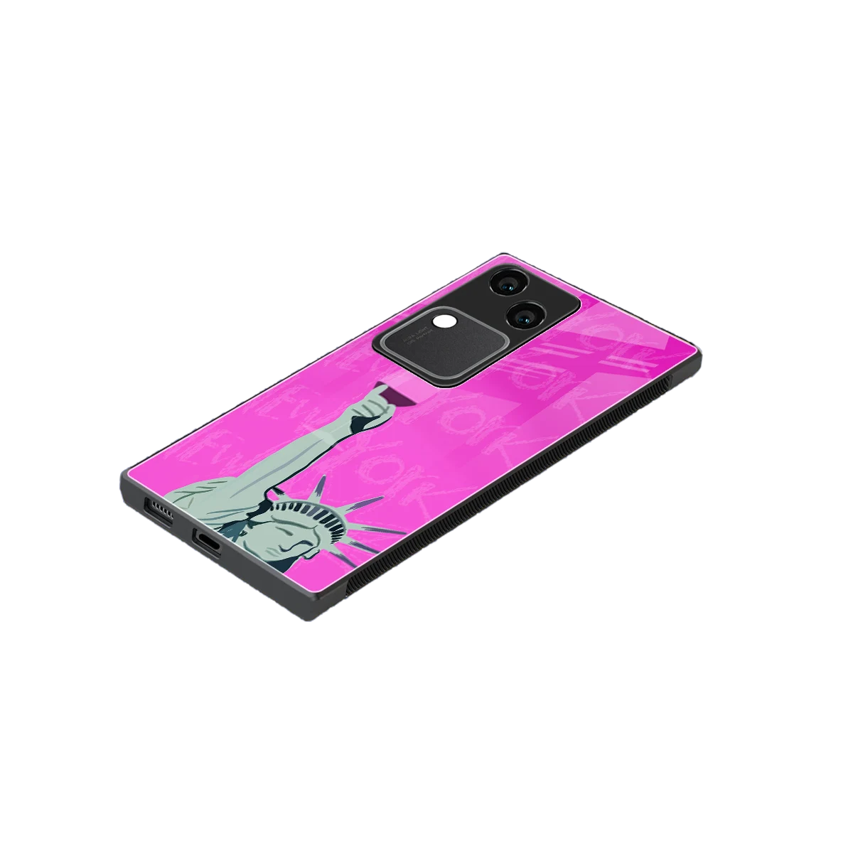 Freedom Toast stylish phone case for vivo v30 | glossy glass and slim fit
