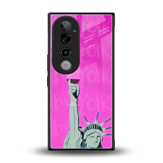 Freedom Toast back phone cover | glass case for vivo v40 pro