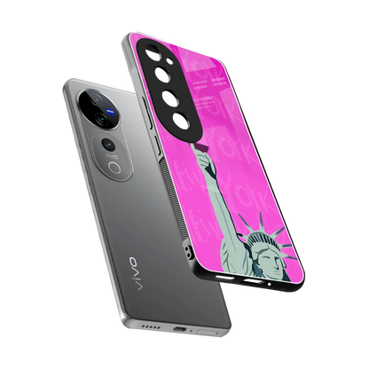 Freedom Toast sleek vivo v40 pro cover with tempered glass back and TPU edges