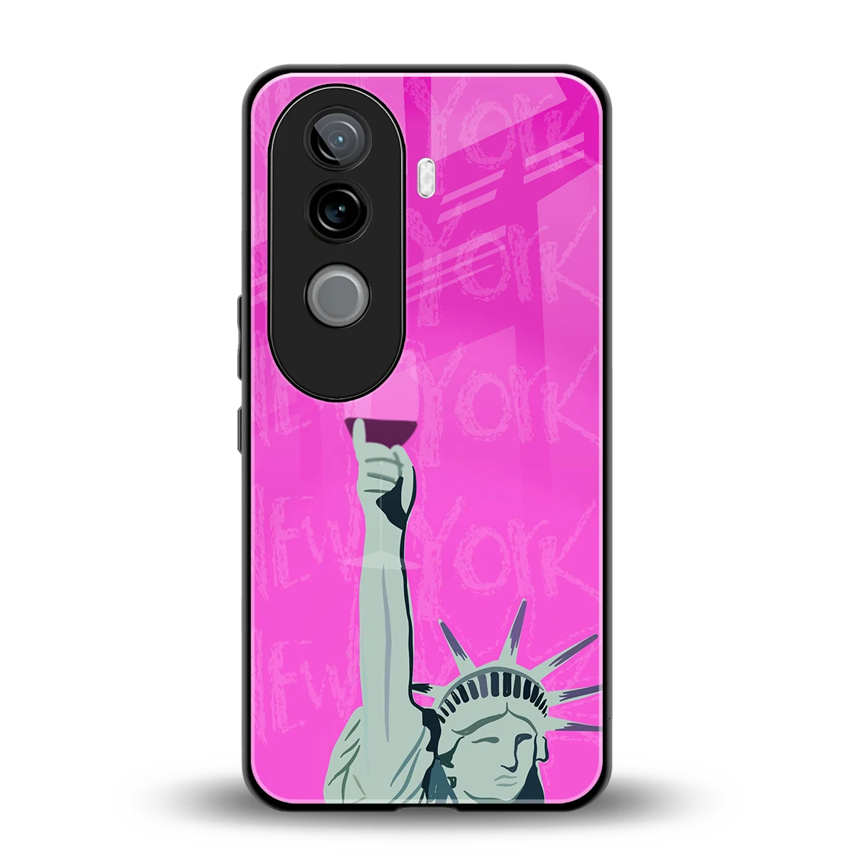 Freedom Toast back phone cover | glass case for vivo v40e