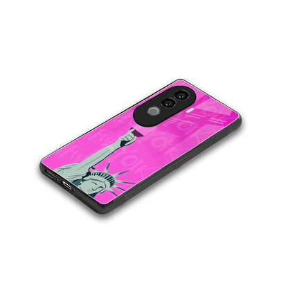 Freedom Toast stylish phone case for vivo v40e | glossy glass and slim fit