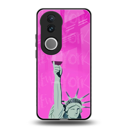 Freedom Toast back phone cover | glass case for vivo v50