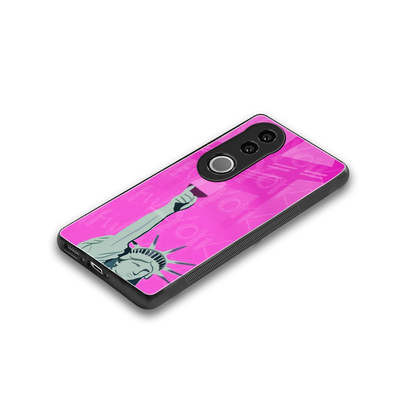 Freedom Toast stylish phone case for vivo v50 | glossy glass and slim fit