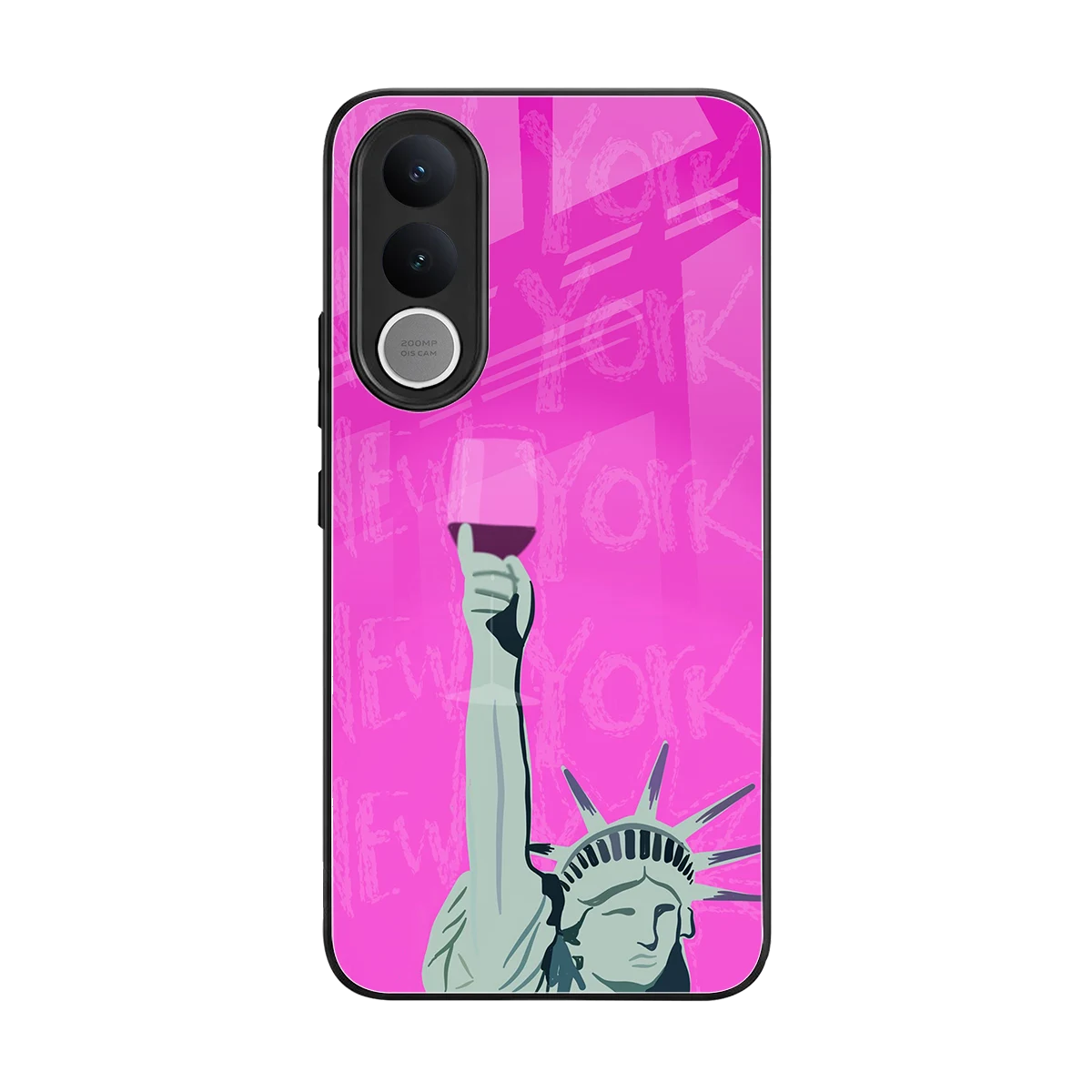 Freedom Toast back phone cover | glass case for vivo v70 fe