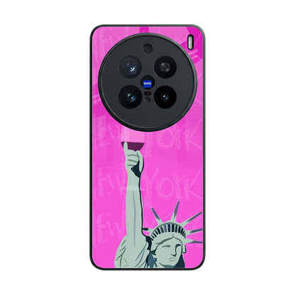 Freedom Toast back phone cover | glass case for vivo x200 pro