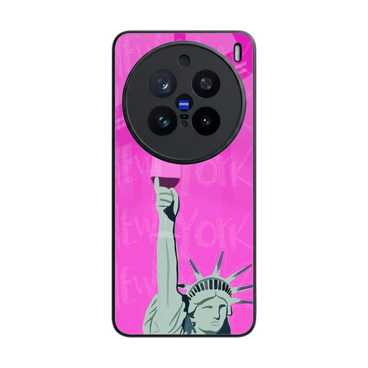 Freedom Toast back phone cover | glass case for vivo x200 pro