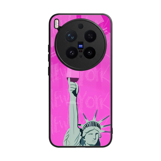 Freedom Toast back phone cover | glass case for vivo x300 pro