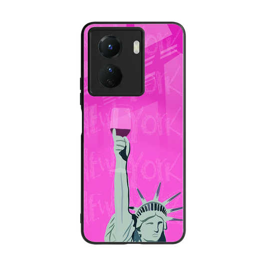Freedom Toast back phone cover | glass case for vivo y16