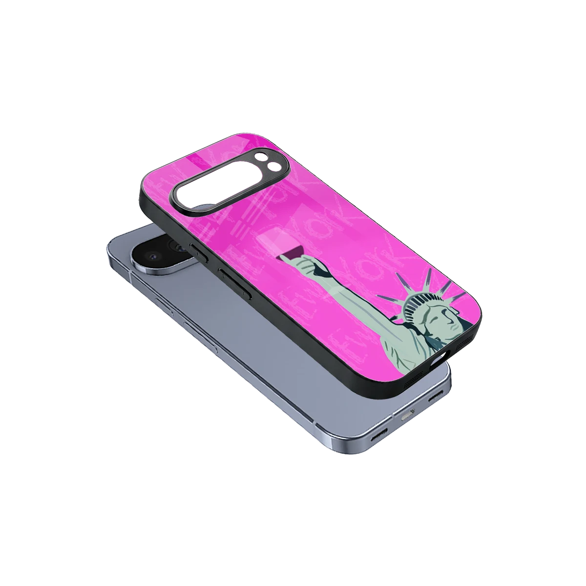 Freedom Toast sleek google pixel 10 pro cover with tempered glass back and TPU edges
