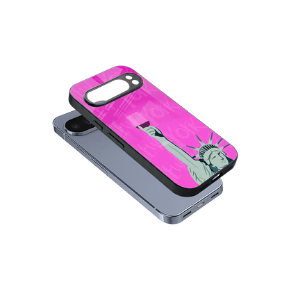 Freedom Toast sleek google pixel 10 pro cover with tempered glass back and TPU edges