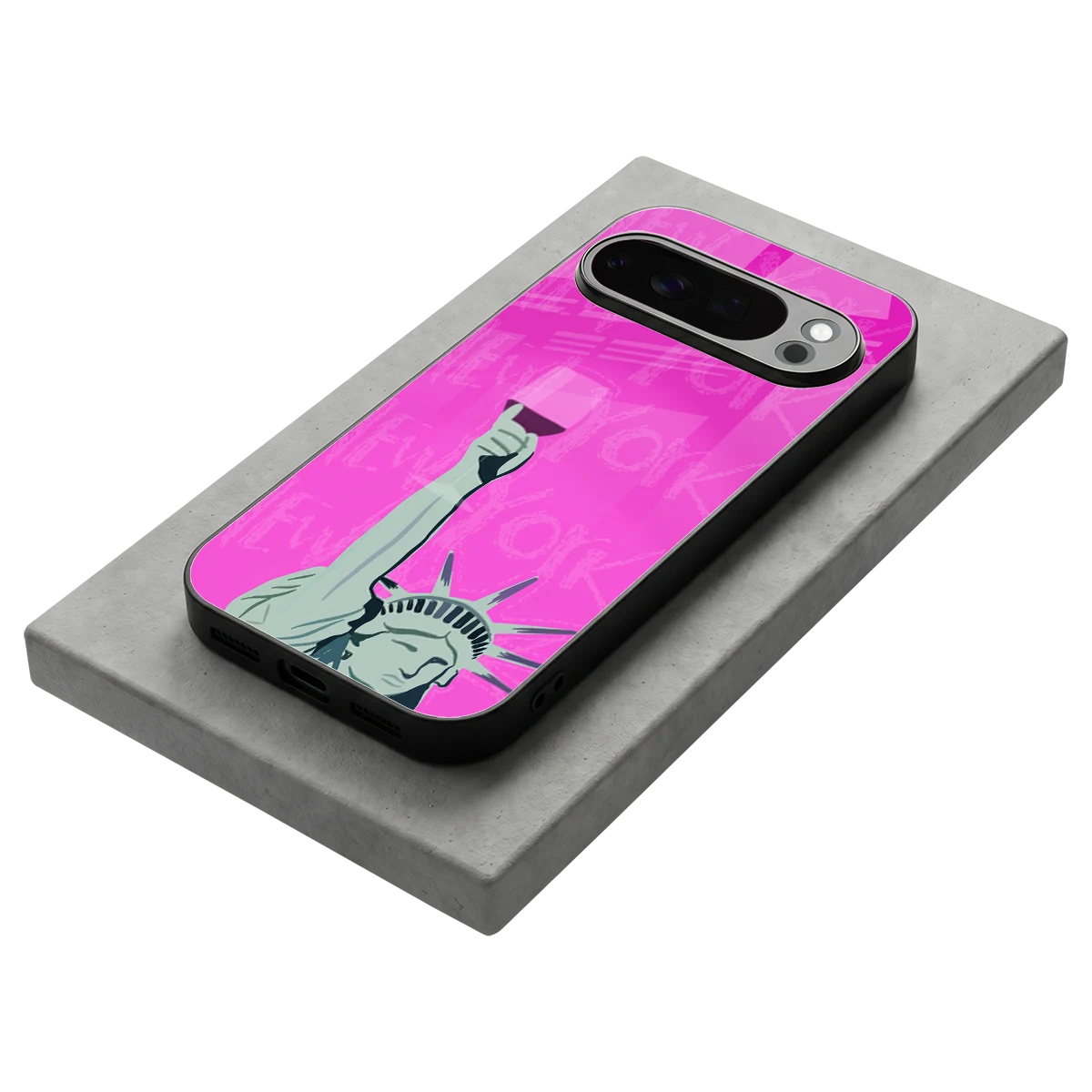 Freedom Toast stylish phone case for google pixel 10 pro | glossy glass and slim fit