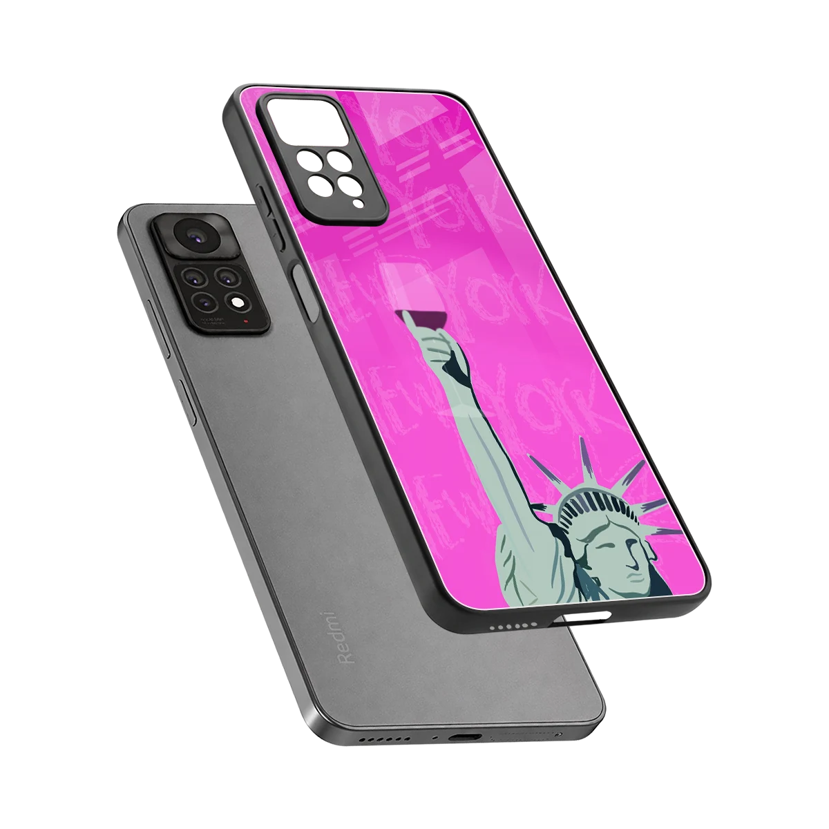 Freedom Toast sleek redmi note 11 pro cover with tempered glass back and TPU edges