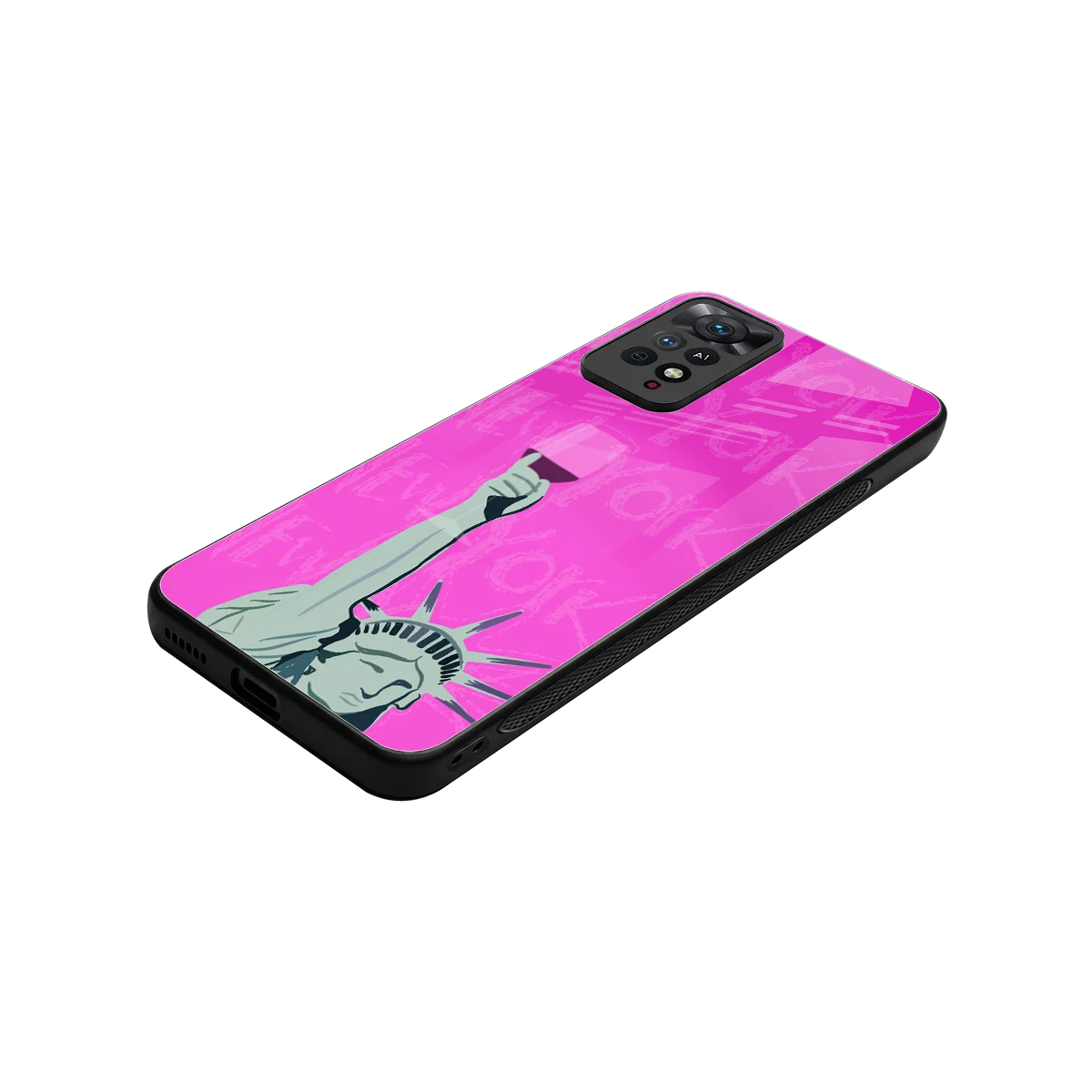 Freedom Toast stylish phone case for redmi note 11 pro | glossy glass and slim fit