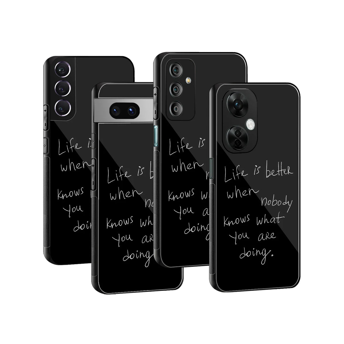 Stylish Glass Back Case for All Smartphones iPhone, Samsung, OnePlus, Pixel, Redmi, Oppo, Vivo, Motorola
