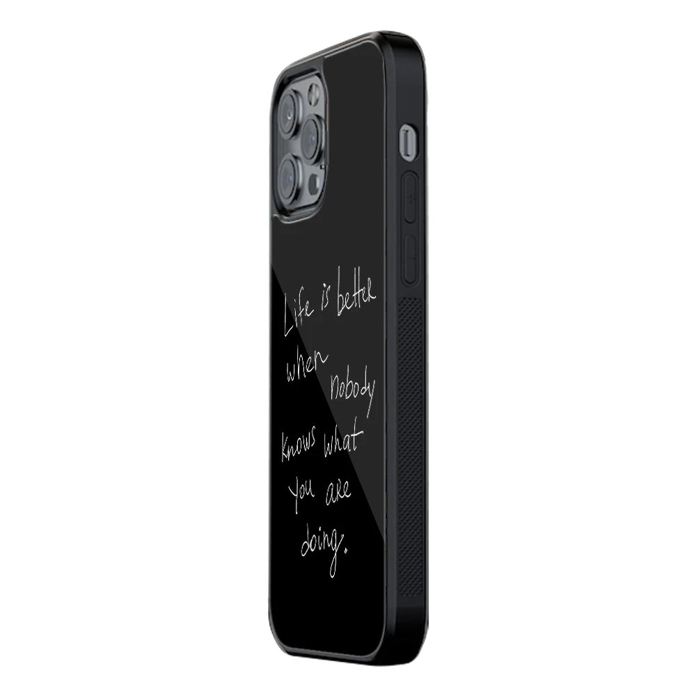 Trendy Glass Back Mobile Case for iPhone, Samsung, Redmi, OnePlus, Google Pixel, Motorola