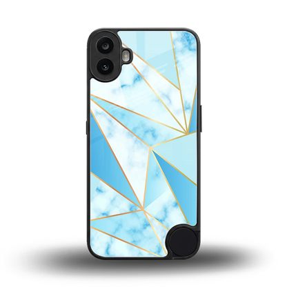 French Marble back phone cover | glass case for cmf nothing phone 1