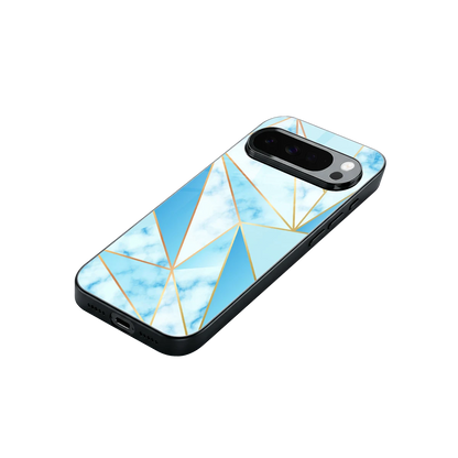 French Marble stylish phone case for google pixel 10 pro xl | glossy glass and slim fit