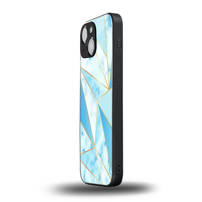 French Marble iphone 13 mini mobile cover | shockproof glass phone case