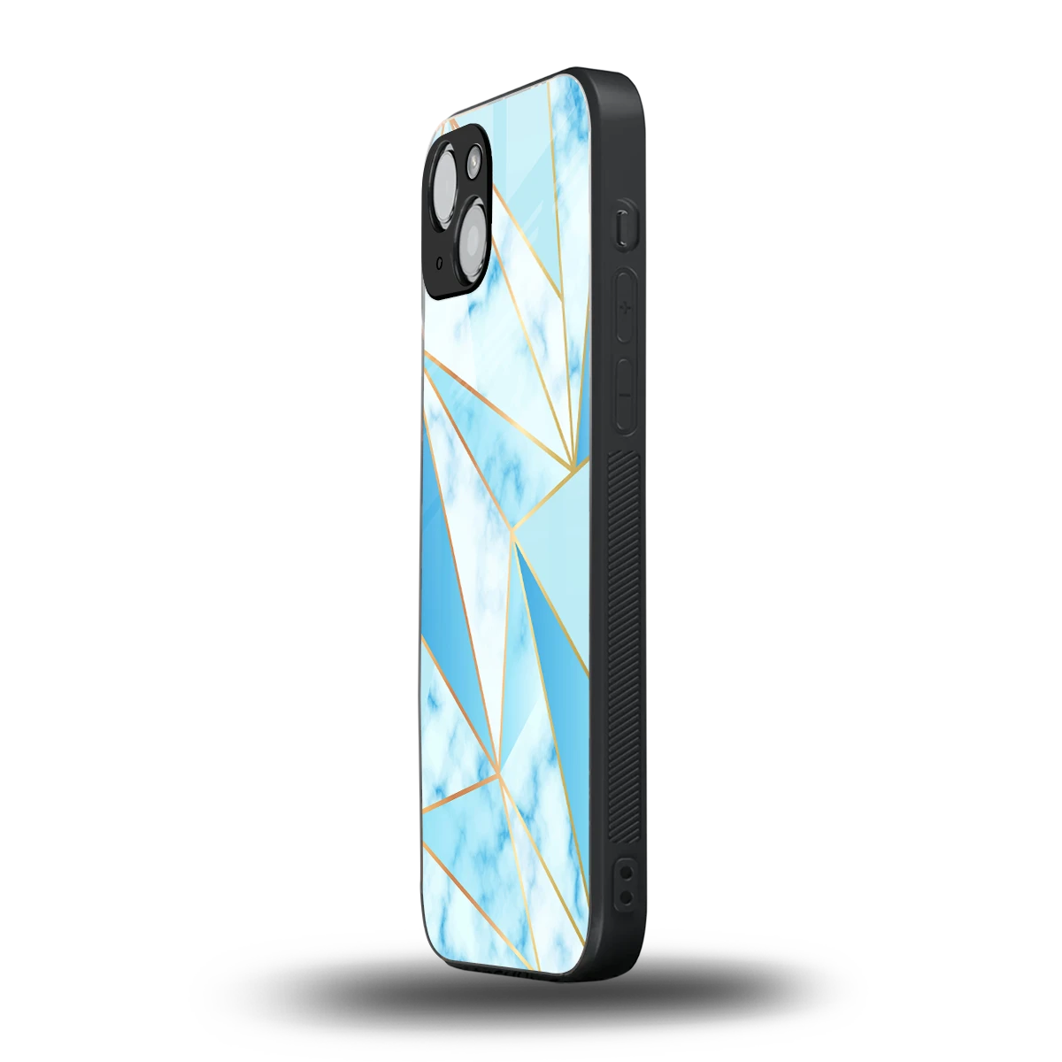 French Marble iphone 14 plus mobile cover | shockproof glass phone case