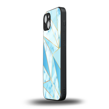 French Marble iphone 14 plus mobile cover | shockproof glass phone case