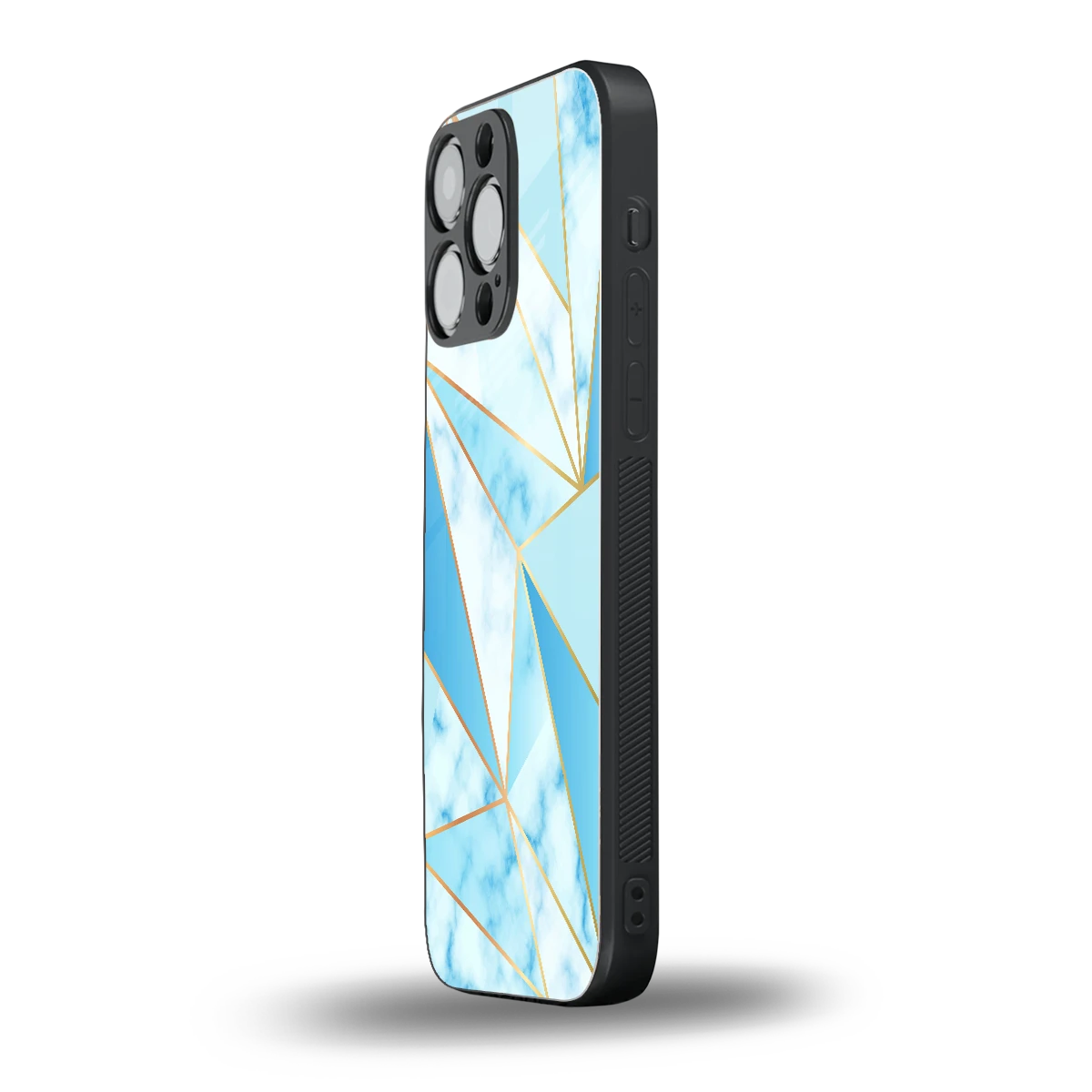 French Marble iphone 15 pro max mobile cover | shockproof glass phone case