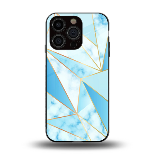 French Marble back phone cover | glass case for iphone 15 pro