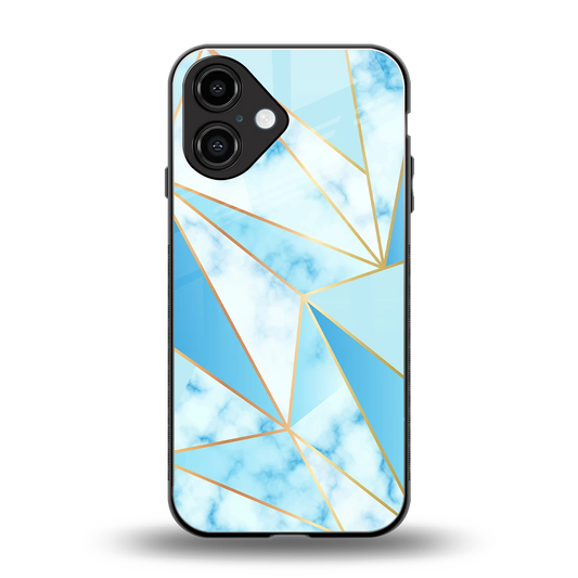 French Marble back phone cover | glass case for iphone 16