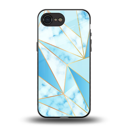 French Marble back phone cover | glass case for iphone 16e