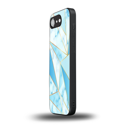 French Marble iphone 16e mobile cover | shockproof glass phone case