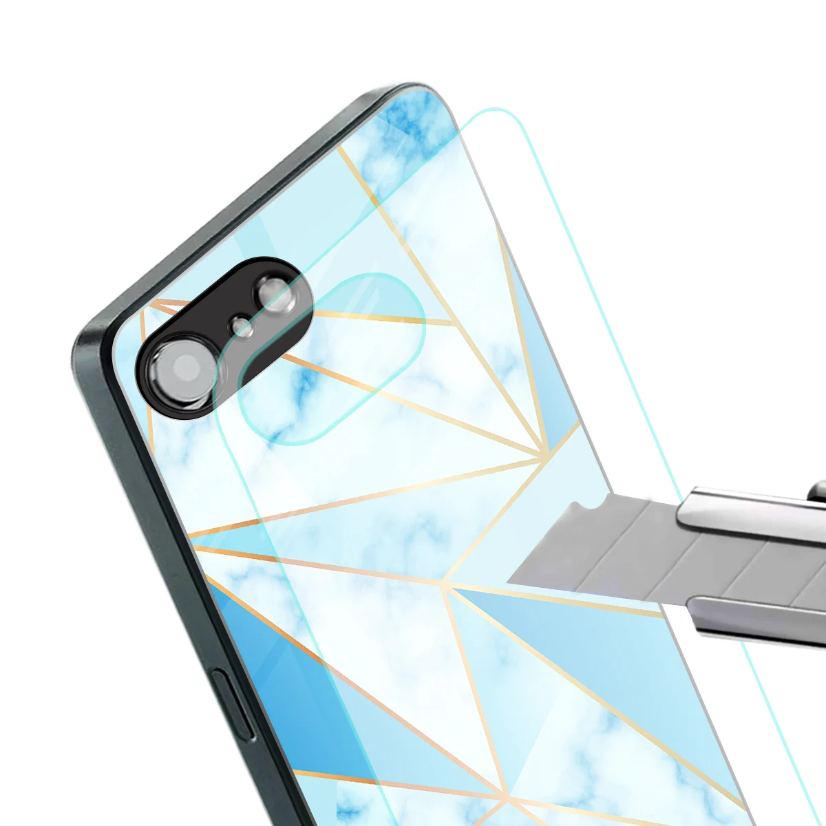 French Marble stylish phone case for iphone 16e | glossy glass and slim fit