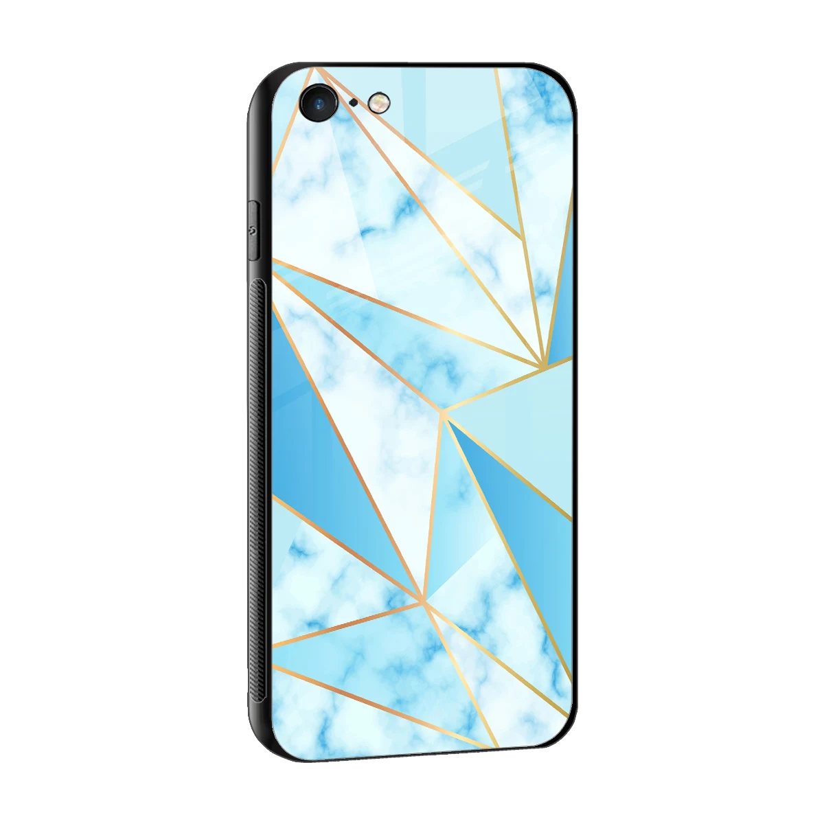 French Marble sleek iphone 6 cover with tempered glass back and TPU edges