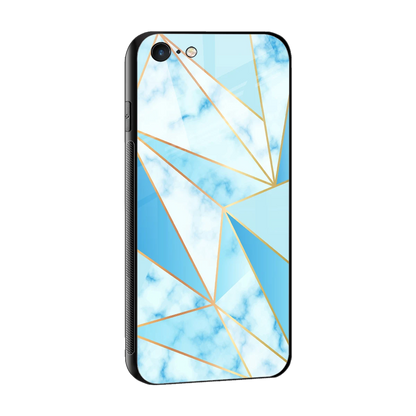 French Marble sleek iphone 6 cover with tempered glass back and TPU edges