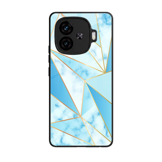 French Marble back phone cover | glass case for iqoo neo 10r 5g