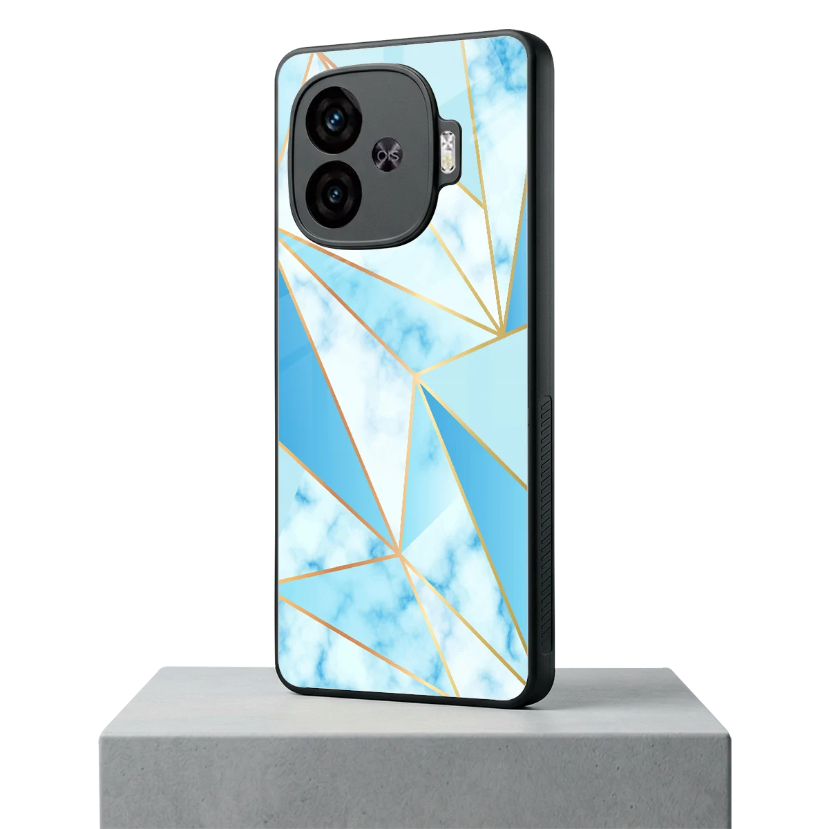French Marble iqoo neo 10r 5g mobile cover | shockproof glass phone case