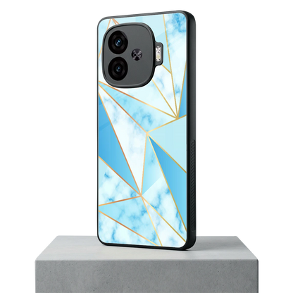 French Marble iqoo neo 10r 5g mobile cover | shockproof glass phone case