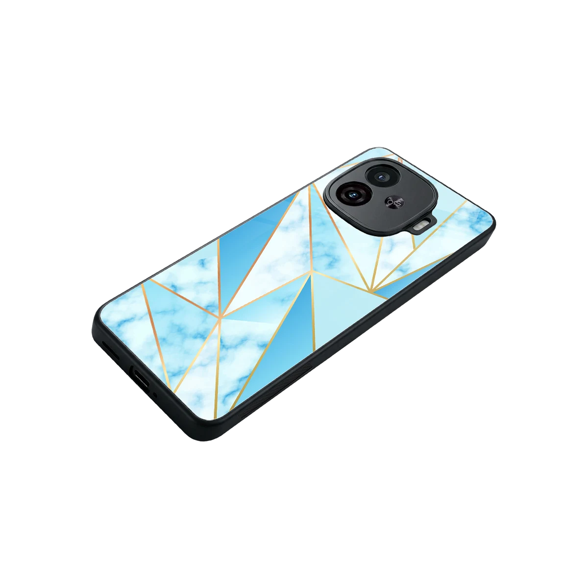 French Marble stylish phone case for iqoo neo 10r 5g | glossy glass and slim fit