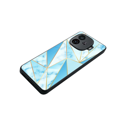 French Marble stylish phone case for iqoo neo 10r 5g | glossy glass and slim fit