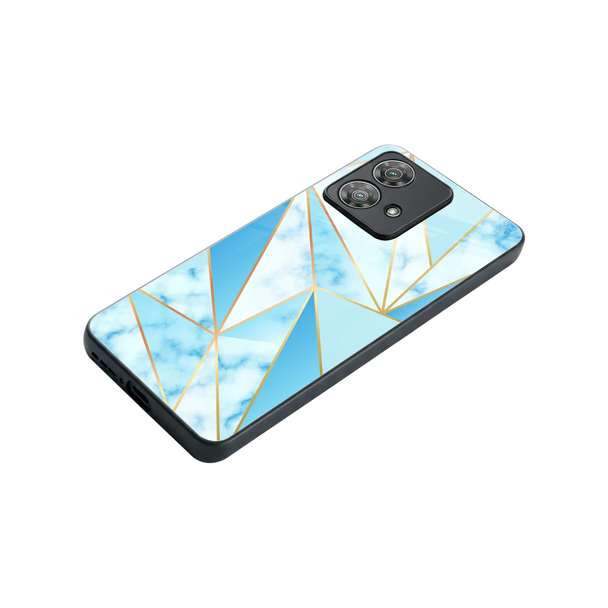 French Marble stylish phone case for motorola edge 40 neo 5g | glossy glass and slim fit