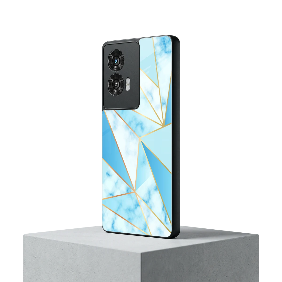 French Marble motorola edge 50 fusion mobile cover | shockproof glass phone case