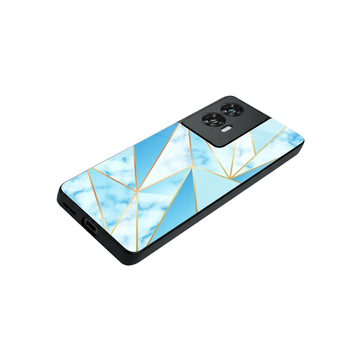 French Marble stylish phone case for motorola edge 50 fusion | glossy glass and slim fit