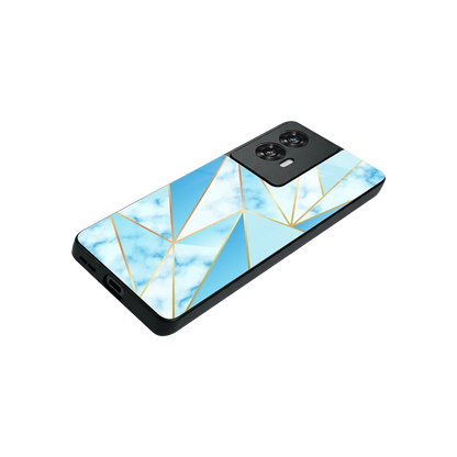 French Marble stylish phone case for motorola edge 50 fusion | glossy glass and slim fit
