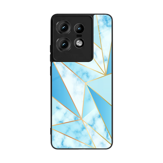 French Marble back phone cover | glass case for motorola edge 50 pro