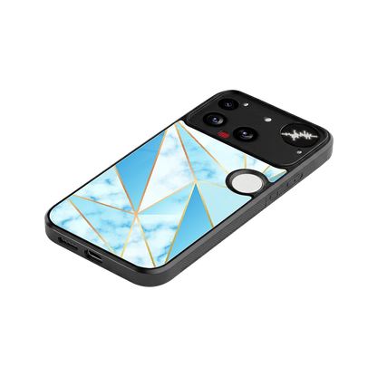 French Marble stylish phone case for nothing phone 3 | glossy glass and slim fit