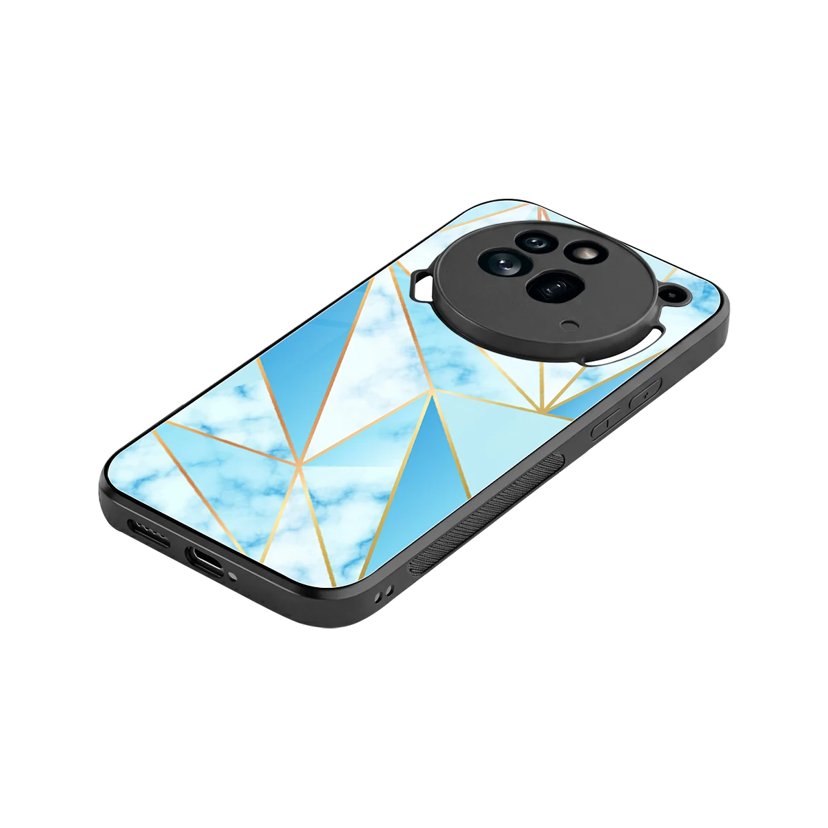 French Marble stylish phone case for nothing phone 3a pro | glossy glass and slim fit