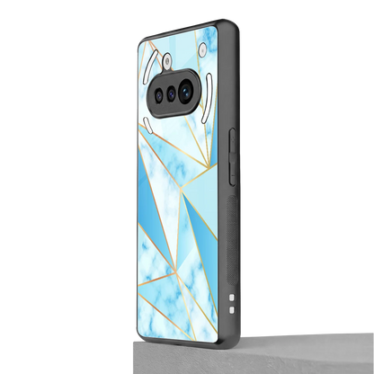 French Marble nothing phone 3a mobile cover | shockproof glass phone case