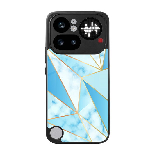 French Marble back phone cover | glass case for nothing phone 4a pro